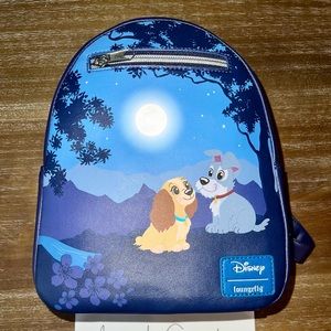 Loungefly Lady and The Tramp mini backpack soft tag